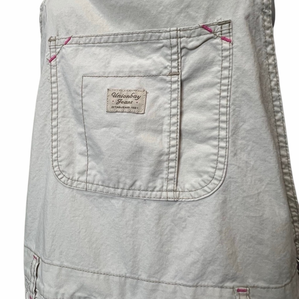 Union Bay Cream Overalls Size XL - Picture 2 of 5